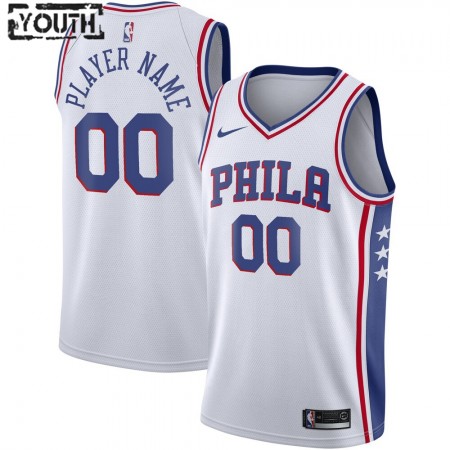 Dres Philadelphia 76ers Prilagođeni 2020-21 Nike Association Edition Swingman - Dječji